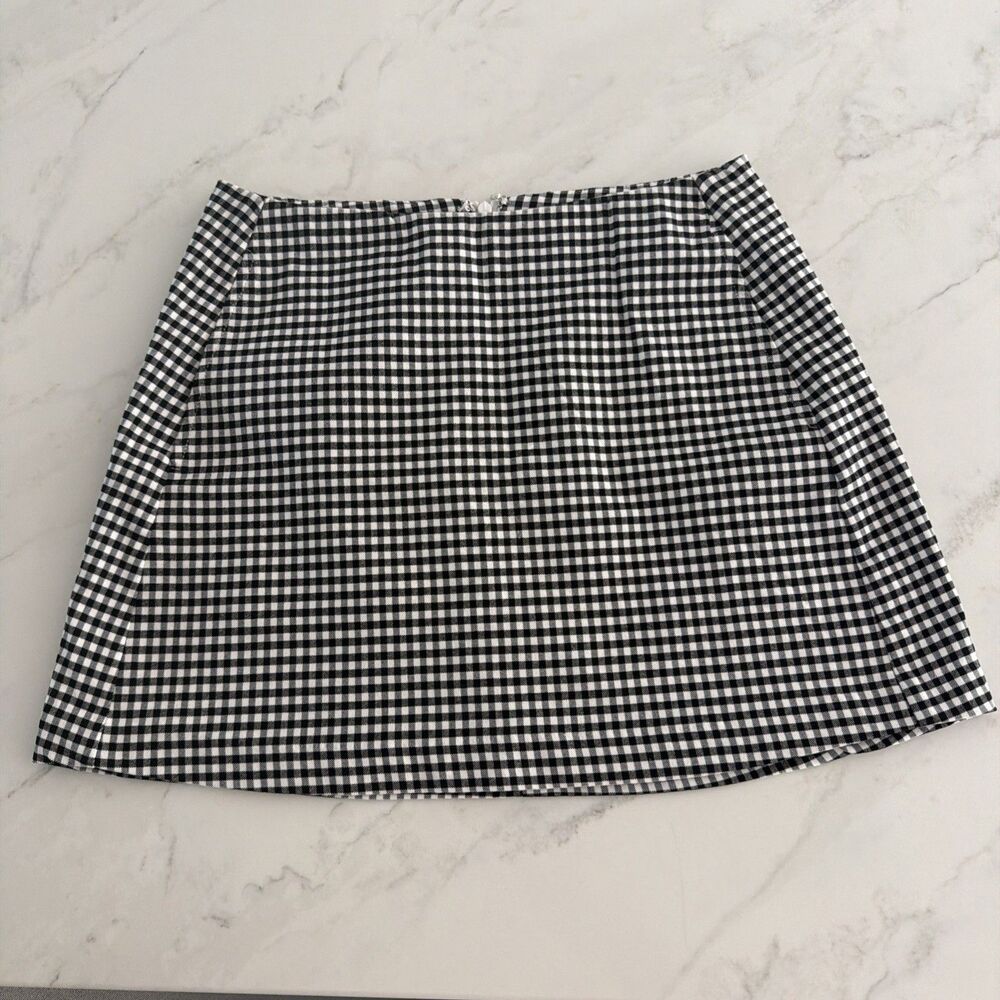 Urban Outfitters Gingham Mini Skirt Pockets XS